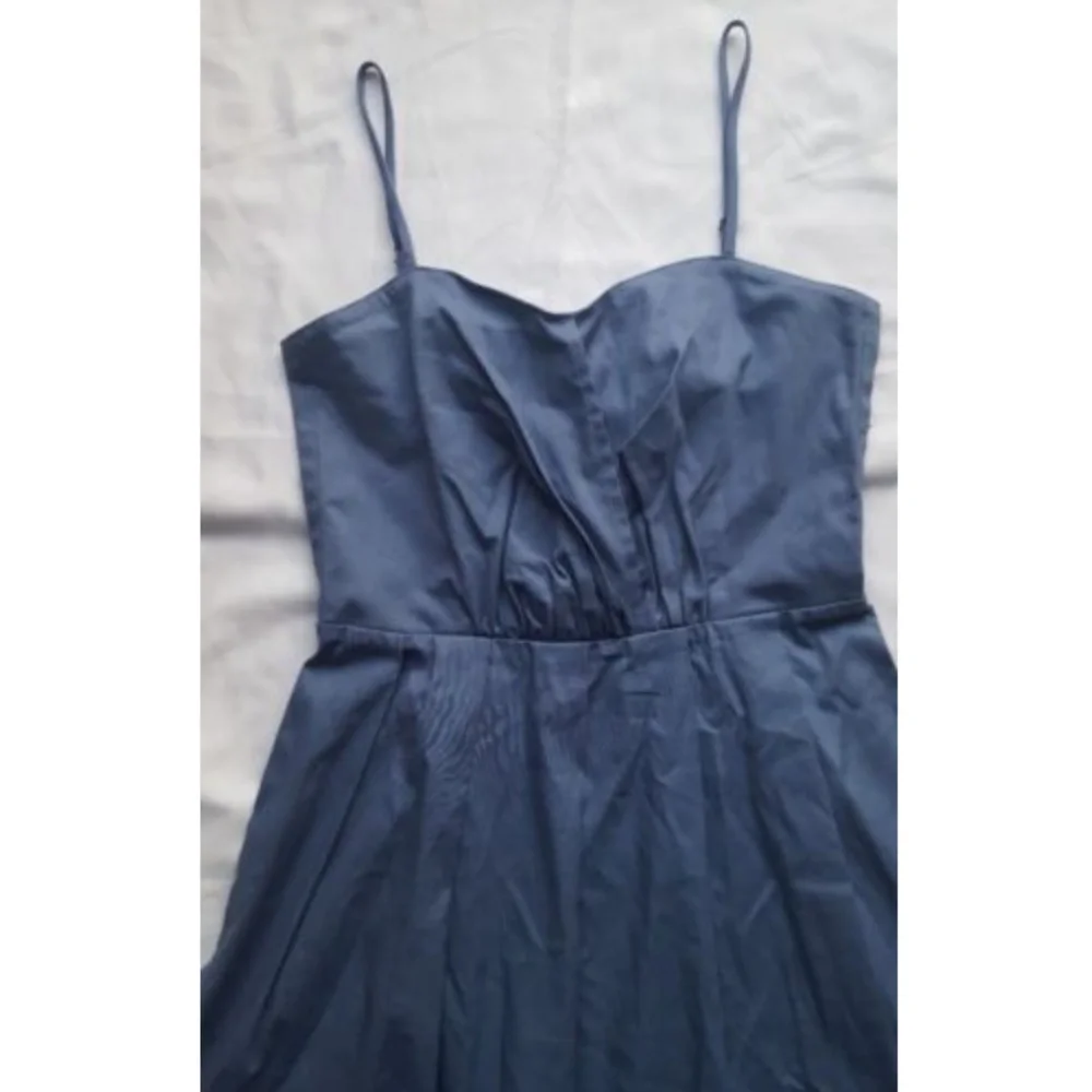 Patterson & Kincaid Sleeveless Strappy Mini Dress S Blue New - Picture 2 of 4